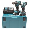 Makita DLX2220AJ Akumuliatorinių įrankių komplektas LXT 2x2,0Ah (DDF483+DTD155)