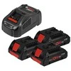 Grąžtas Akumuliatorių ir įkroviklio komplektas BOSCH GBA ProCORE 18V 3x4,0Ah