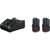 Bosch Akumuliatorius + kroviklis GBA 12V 2x2.0Ah + GAL 12V-40 rinkinys