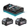 Akumuliatorių ir įkroviklio komplektas MAKITA 40V MAX XGT BL4040F, 2x4,0 Ah