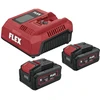Akumuliatorių rinkinys FLEX P-SET 18-55 CA2 18V 2x5,0Ah