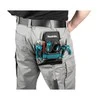 Makita Sutvirtintas 3-jų skyrių įrankių dėklas su tvirtinimu plaktukui. Kabinamas prie diržo. E-15285