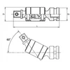 Dvigubas šarnyras 1/2" KOKEN 14772-P