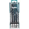 Makita TCT grąžtas su tiesiu kotu / daugialypė medžiaga, 8vnt. Rinkinys (3x70, 4x75, 5x85, 6x100, 6x150, 8x120, 8x150, 10x150) E-15855
