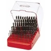 Grąžtas 91 dalies spiralinių metalo grąžtų rinkinys RUKO HSS 1-10 mm