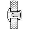 Kniedės MASTERFIX 1031 3x8mm, 1000vnt.