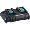 Makita dviejų akumuliatorių kroviklis 199687-4 DC18SH, 14.4V - 18V