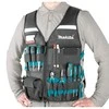 Makita Darbinė liemenė su reguliuojamais skyriais įrankiams. E-15609