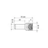 Poltava Diamond Tools Deimantinis taisymo pieštukas PDT KC04 Ø14x35mm