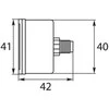 Rm Suttner Manometras R+M 250bar 1/8"