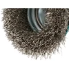 Makita Vielinis kūginis šlifavimo šepetys, banguota viela, 0.3mm, Ø 100 mm, X-LOCK D-73449