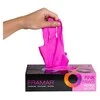 Nitrilinės, rožinės pirštinės Framar Rožinė Paws Nitrile Gloves 100vnt M dydis