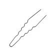 Segtukai plaukams juodi Comair 65x0.55 mm (50vnt)
