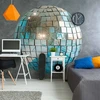 Apvalūs fototapetai - Dangaus žydrumo disko rutulys