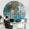 Apvalūs fototapetai - Dangaus žydrumo disko rutulys