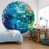 Apvalūs fototapetai - Turkio spalvos disko rutulys
