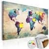 Artgeist Kamštinis paveikslas - Colorful World Map