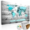 Artgeist Kamštinis paveikslas - Mėlyna Continents