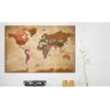 Artgeist Kamštinis paveikslas - World Map: Brown Elegance