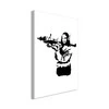 Artgeist Paveikslas - Banksy Mona Lisa with Rocket Launcher (1 Part) Vertical