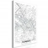 Artgeist Paveikslas - Florence Map (1 Part) Vertical