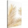 Artgeist Paveikslas - Golden Palm Leaves (1 Part) Vertical