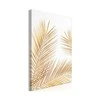 Artgeist Paveikslas - Golden Palm Leaves (1 Part) Vertical