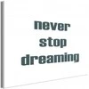 Artgeist Paveikslas - Never Stop Dreaming (1 Part) Wide