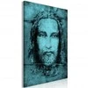 Artgeist Paveikslas - Shroud of Turin in Turqoise (1 Part) Vertical