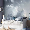 Fototapetai - Astralinė ramybė žvaigždės virš švelnių debesų