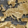Fototapetai Auksinis pasaulio žemėlapis