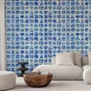 Fototapetai - Azulejo plytelės tradicinės portugališkos keramikos raštas
