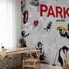 Fototapetai - Banksy grafičių įvairovė