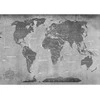 Fototapetai - Betoninis Pasaulio žemėlapis lietuvių kalba