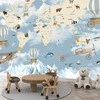 Fototapetai - Dangiškas pasaulio žemėlapis anglų kalba