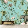 Fototapetai - Flamingo ir dramblys