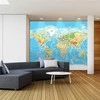 Fototapetai - Geografinis žemėlapis lietuvių kalba