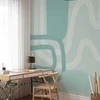 Fototapetai - Geometrinės formos ir raštai abstraktus turkio fonas