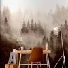 Fototapetai - Kalnų miškas sepija