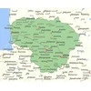 Fototapetai - Lietuvos žemėlapis