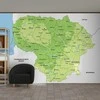 Fototapetai - Lietuvos žemėlapis lietuvių kalba