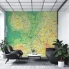 Fototapetai - Lietuvos žemėlapis, reljefinis