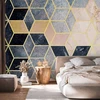 Fototapetai - Mėlynas geometrinis raštas