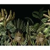 Fototapetai - Palmės juodame fone