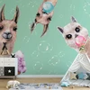 Fototapetai - Pašėlusios lamos