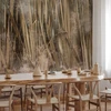 Fototapetai - Sausos žolės boho stiliaus peizažas
