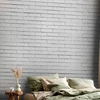 Fototapetai - Sniego plytos baltos plytų sienos imitacija