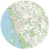 Kamštinis paveikslas - Detalusis Klaipėdos žemėlapis