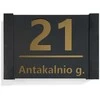 Namo numeris - Auksinė adreso lentelė LOFT 30x20cm