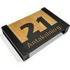Namo numeris - Ąžuolinė adreso lentelė LOFT 30x20cm